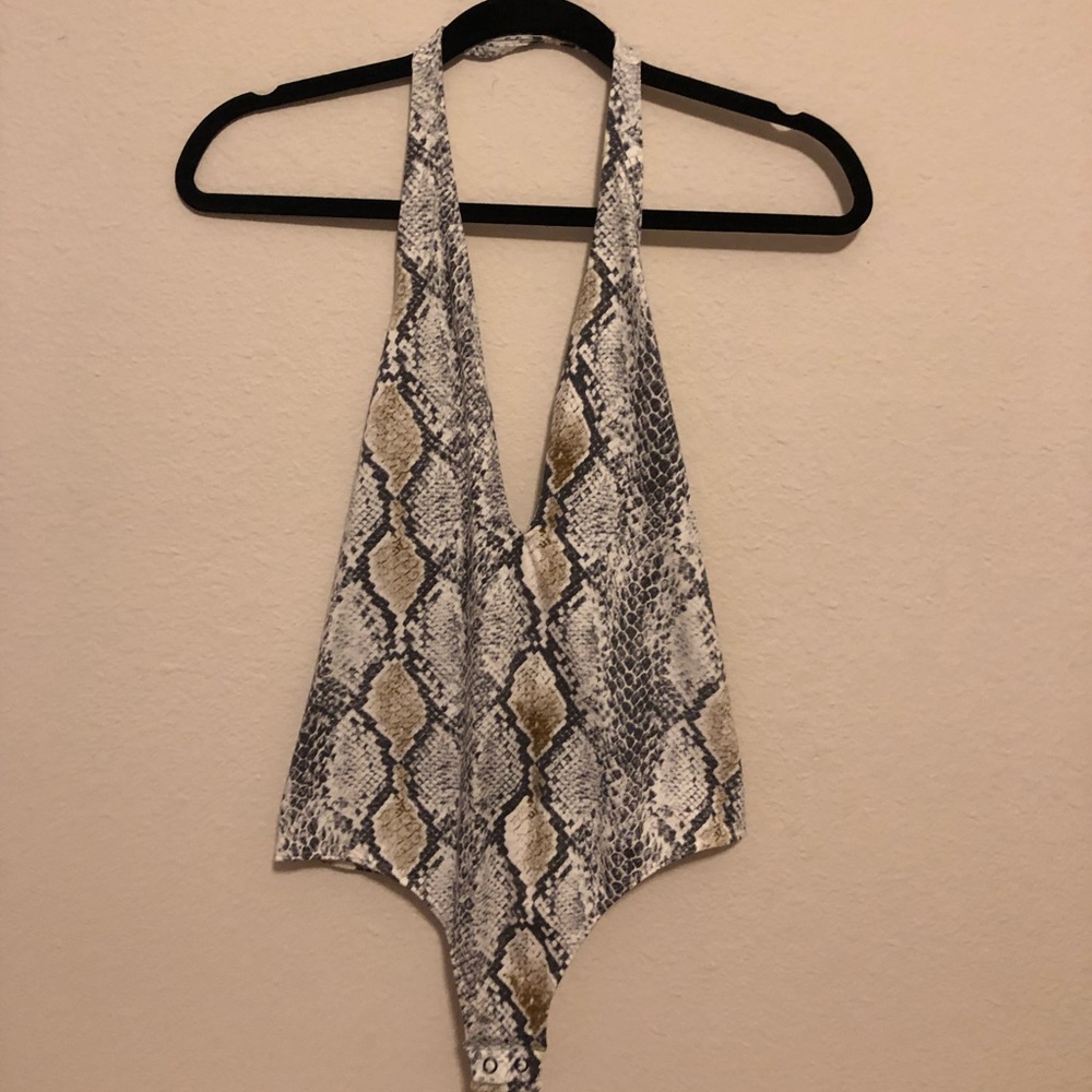 Express Snakeskin Bodysuit